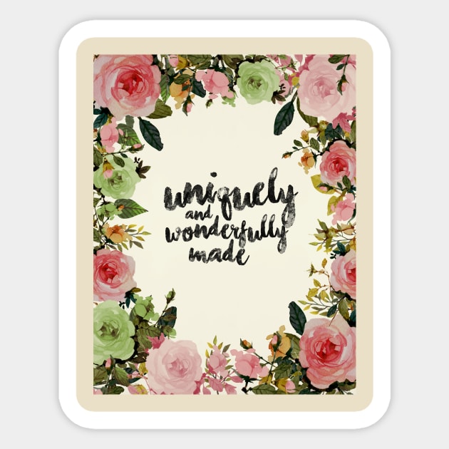 WONDERFULLY MADE Sticker by artsyfaizee